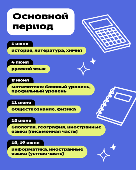 Расписание ЕГЭ — 2026.